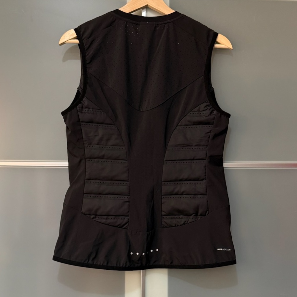 Nike Aeroloft Womens Small Down Packable Running Vest Black - Picture 4 of 7